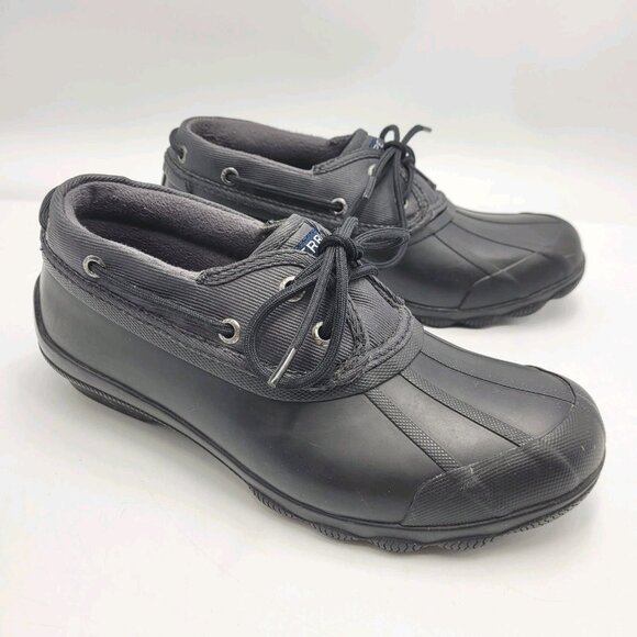 Sperry Top Sider Womens Duckling Boots Waterproof Rubber Rain Size 7 Duck Shoe - Picture 1 of 16